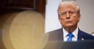 U.S. President Donald Trump speaks in the Roosevelt Room at the White House, Washington, U.S., Sept. 22, 2025. (EPA Photo)