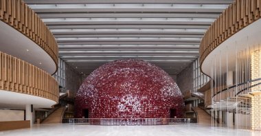An interior view from the Atatürk Cultural Center in Taksim, Istanbul, Türkiye. (Courtesy of AKM)