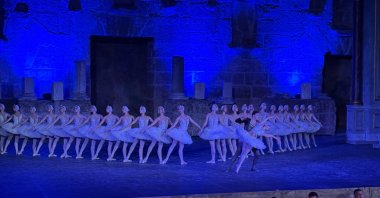 The ballet &quot;Swan Lake&quot; is performed at the 32nd International Aspendos Opera and Ballet Festival, Antalya, southern Türkiye, Sept. 21, 2025. (AA Photo)
