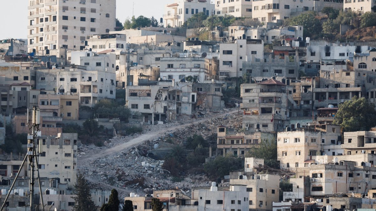 Buildings and streets of Jenin refugee camp are seen amid an ongoing Israeli military operation, in Jenin, in the Israeli-occupied West Bank, Sept. 23, 2025. (Reuters Photo)
