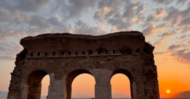 A general view of the ancient city of Tralleis, Aydın, western Türkiye. (Courtesy of Mythology Film Festival)