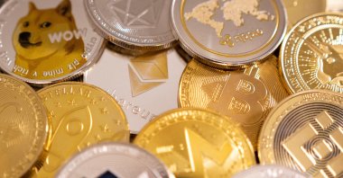 A representation of cryptocurrencies, Jan. 24, 2022. (Reuters File Photo)