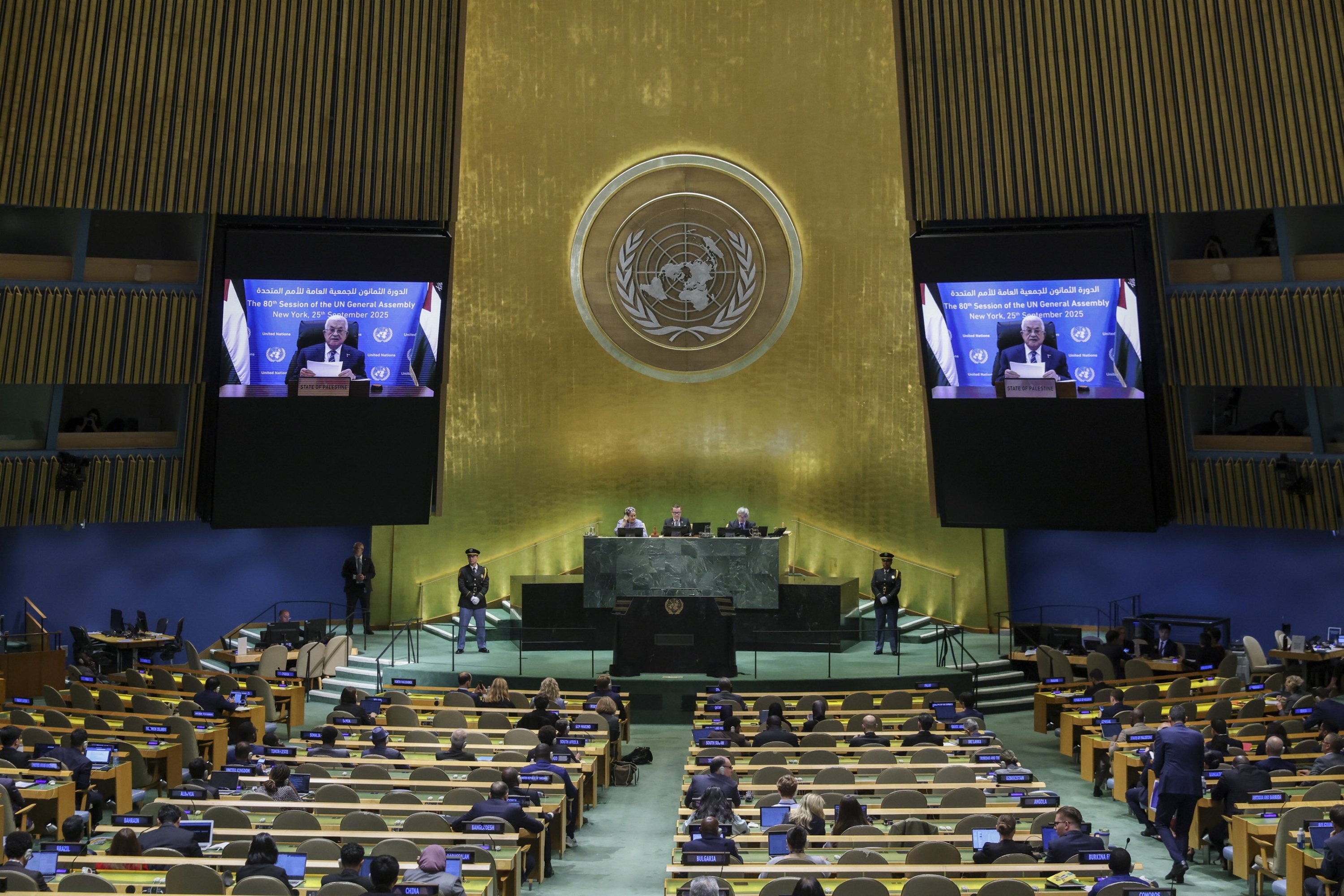 Abbas poudaril priznanje Izraela s strani Palestine in zavrnil Hamas kot predstavnika palestinskega ljudstva.