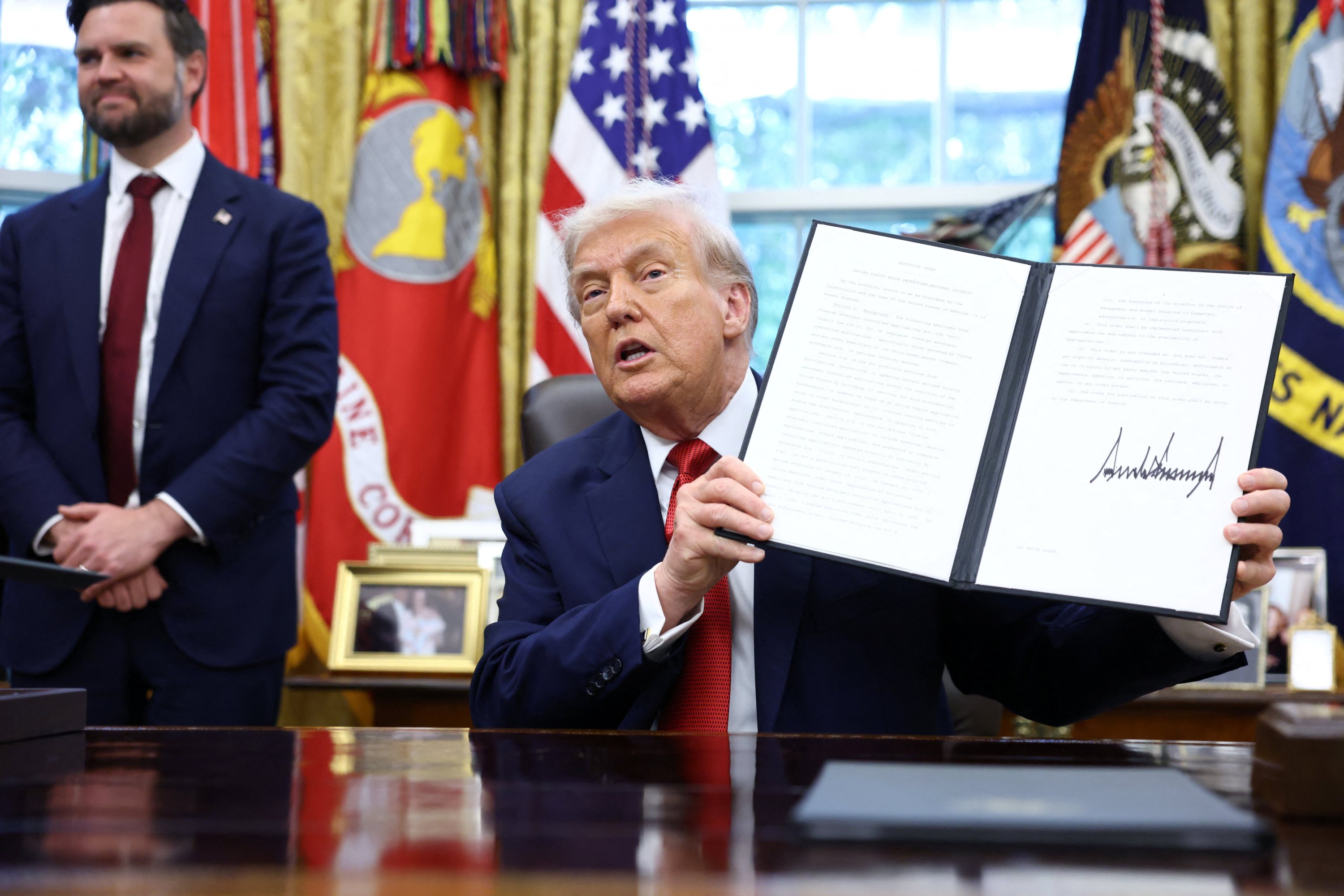 Trump signs order declaring TikTok sale ready, values it at $14B