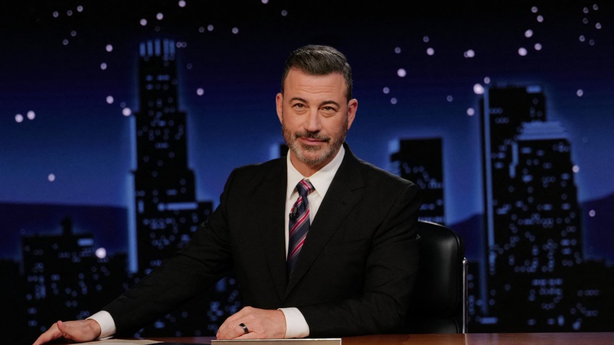 This handout image shows Jimmy Kimmel during the taping of &quot;Jimmy Kimmel Live!&quot; at the Capitan Entertainment Center, Los Angeles, California, U.S., Sept. 23, 2025. (AFP Photo)