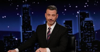 This handout image shows Jimmy Kimmel during the taping of &quot;Jimmy Kimmel Live!&quot; at the Capitan Entertainment Center, Los Angeles, California, U.S., Sept. 23, 2025. (AFP Photo)