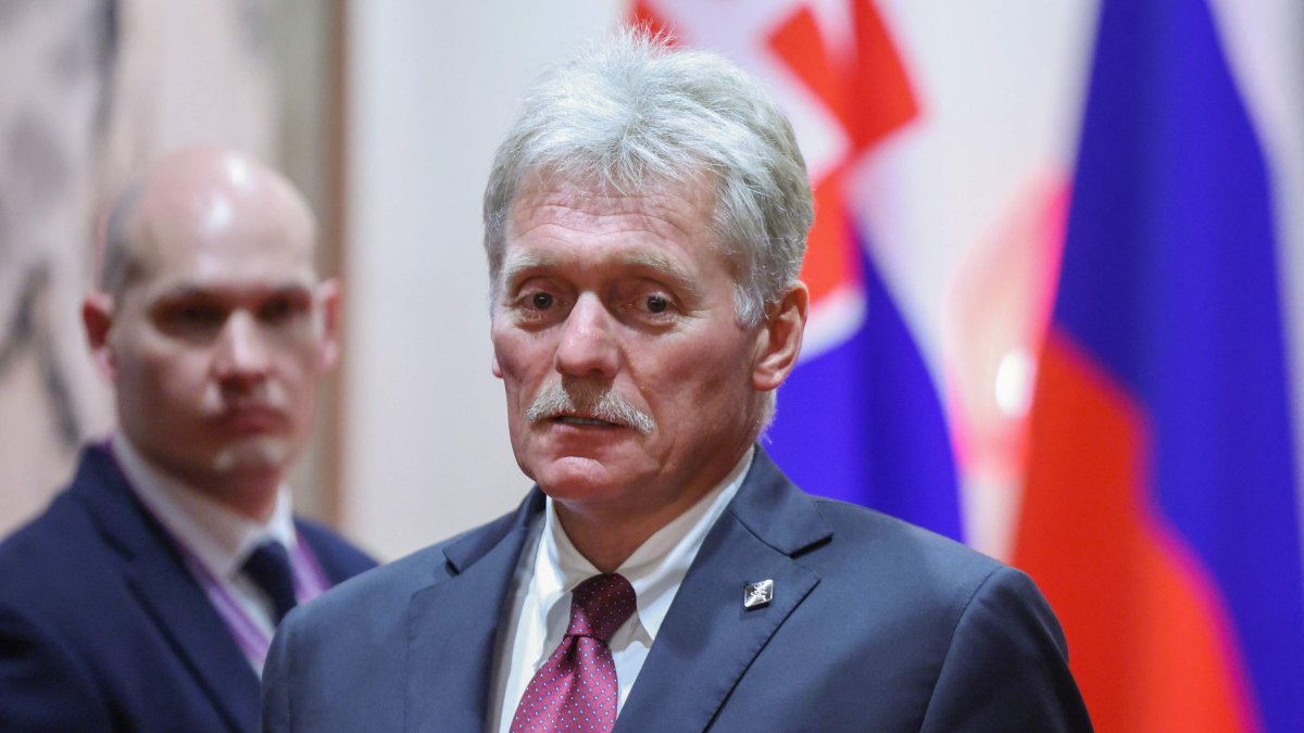 Kremlin spokesman Dmitry Peskov looks on at Diaoyutai State Guesthouse in Beijing, Sept. 2, 2025. (AFP Photo)