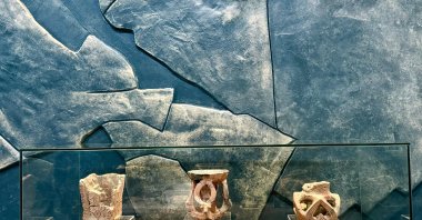 Artifacts from the Oghuz period are displayed at the National Museum, Astana, Kazakhstan, Sept. 25, 2025. (AA Photo)