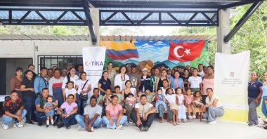 The Turkish Cooperation and Coordination Agency (TIKA) supports the establishment of a care and education center for children, Putumayo, Colombia, Sept. 26, 2025. (AA Photo)