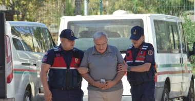 Police detain a FETÖ suspect in Aydın province&#039;s Nazilli district, Türkiye, Sept. 23, 2025. (AA Photo)