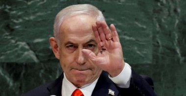 Israeli Prime Minister Benjamin Netanyahu addresses the 80th United Nations General Assembly (UNGA) at U.N. headquarters in New York City, U.S., Sept. 26, 2025. (Reuters Photo)
