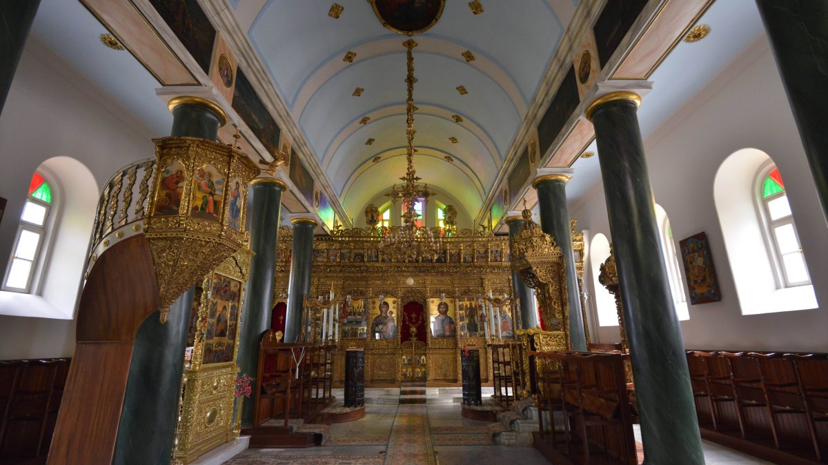 An interior view of the Theological School of Halki, Istanbul, Türkiye, Aug. 3, 2013. (AP Photo)