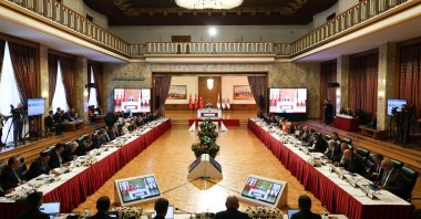 A view of the session of the parliamentary committee, Ankara, Türkiye, Sept. 24, 2025. (AA Photo)