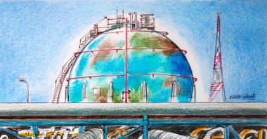 &quot;Intense competition over global LNG supply, particularly China’s and India’s aggressive procurement strategies, pushed Europe toward securing long-term deals.&quot; (Illustration by Erhan Yalvaç)
