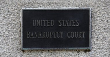 Signage is seen at the U.S. Bankruptcy Court for the Southern District of New York, Manhattan, New York City, U.S., Aug. 24, 2020. (Reuters Photo)