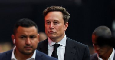 Tesla CEO Elon Musk attends a memorial service for slain conservative commentator Charlie Kirk at State Farm Stadium, Glendale, Arizona, U.S., Sept. 21, 2025. (Reuters Photo)