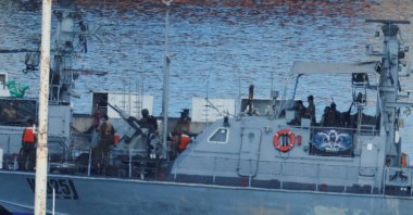 An Israeli naval vessel arrives at Ashdod Port after Israel intercepted some of the vessels of the Global Sumud Flotilla, Ashdod, Israel, Oct. 2, 2025. (Reuters Photo)