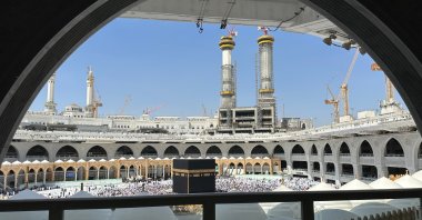 In this undated photo, Muslim pilgrims circle the Kaaba during the Hajj pilgrimage at the Grand Mosque in Makkah, Saudi Arabia. (Shutterstock Photo)