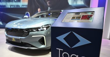 The Togg 10F model is displayed during the IAA Mobility fair, Munich, Germany, Sept. 9, 2025. (AA Photo)