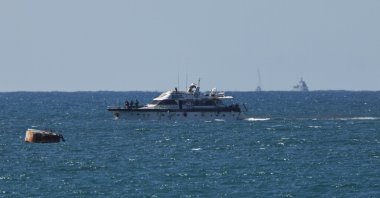 A vessel of the Global Sumud Flotilla arrives at the Port of Ashdod after being intercepted by Israeli officials, Ashdod, Israel, Oct. 2, 2025. (EPA Photo)