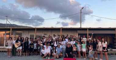 Children participate in a surf festival at Hatay Surf Center, Hatay, southern Türkiye, Sept. 6, 2025. (Courtesy of Hatay Surf Center)
