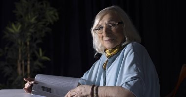 In this undated photo, Alev Alatlı, a prominent Turkish thinker and writer, is seen during an interview with Anadolu Agency (AA). (AA Photo)