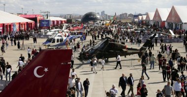 People attend the premier technology and aerospace festival Teknofest, Istanbul, Türkiye, Sept. 19, 2025. (EPA Photo)
