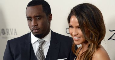 Sean P. Diddy Combs with Cassie Ventura attend the premiere of &#039;The Perfect Match&#039; at the Arclight Theatre in Los Angeles, U.S., March 7, 2016. (AFP Photo)