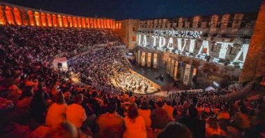 Audiences attend a performance of the opera “La Traviata” in Antalya, southern Türkiye, Oct. 2, 2025. (AA Photo)