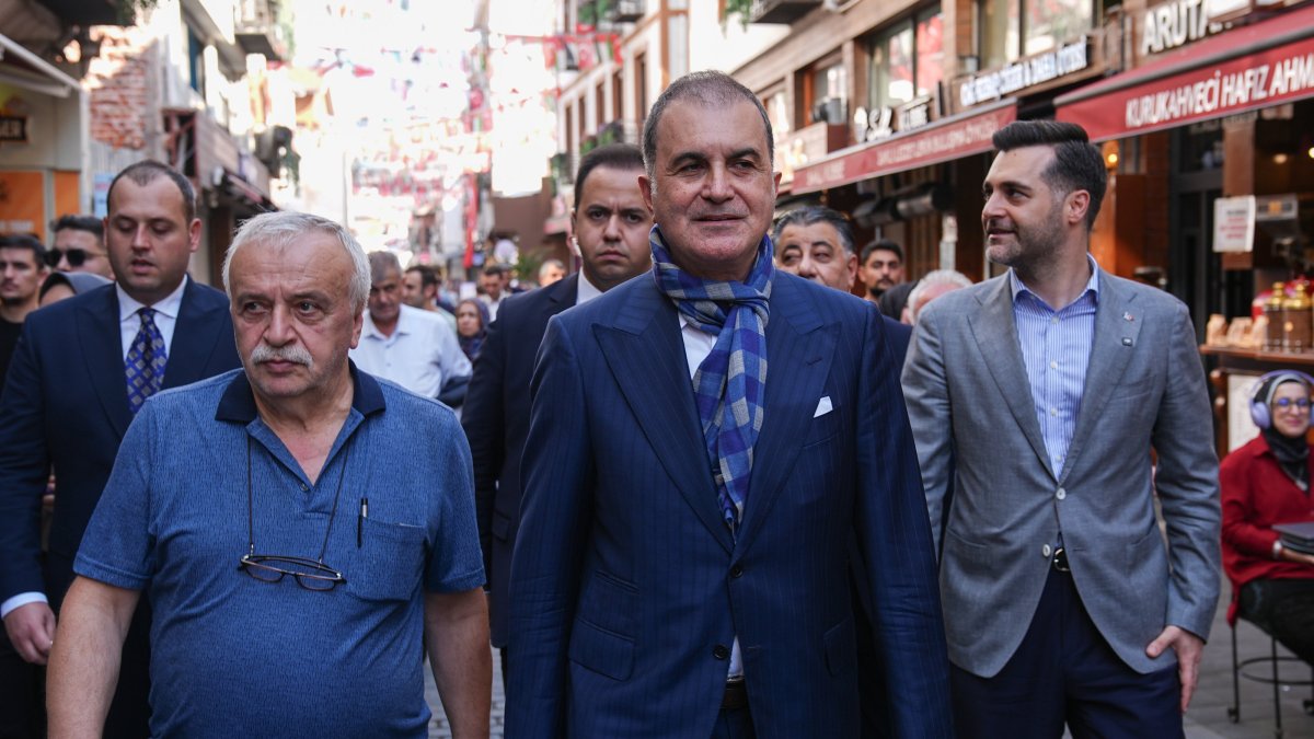 AK Party spokesperson Ömer Çelik is seen during "Century of Türkiye" meetings, Üsküdar district, Istanbul, Türkiye, Sept.25, 2025 (AA Photo)