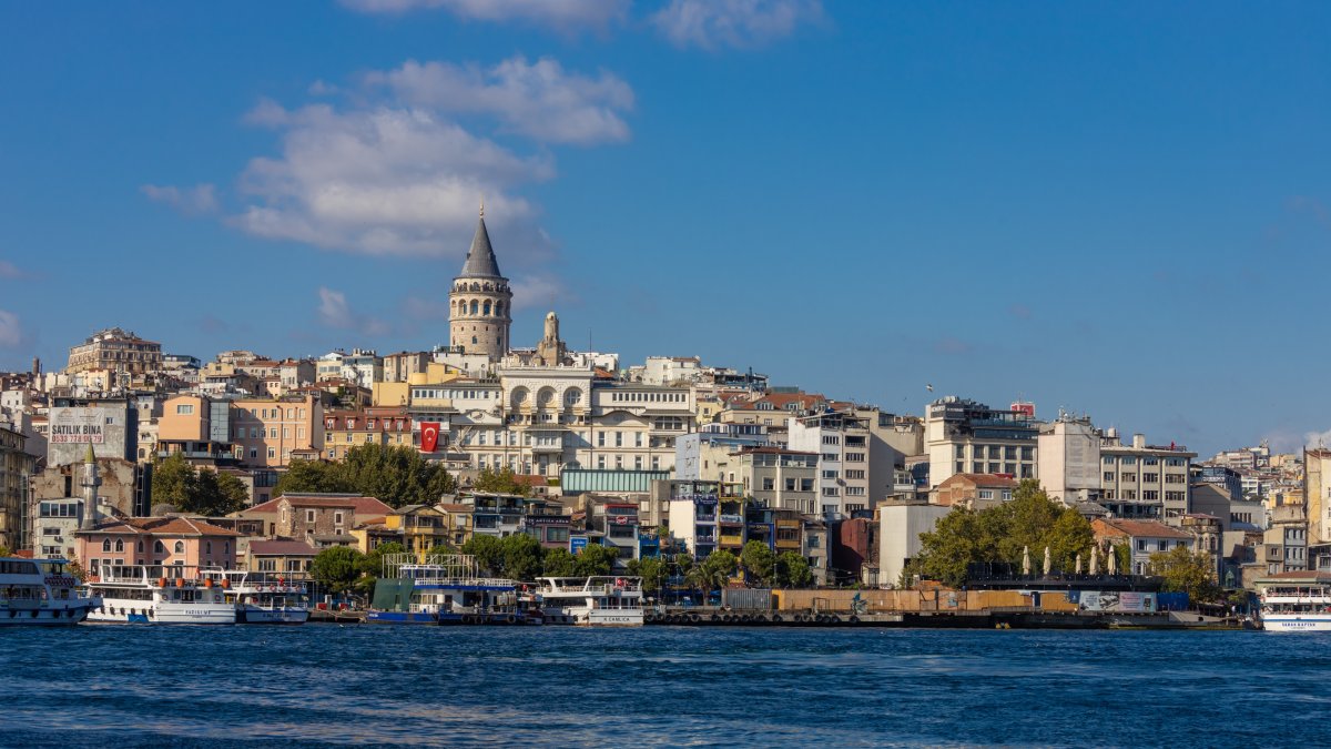 View of the Bosporus and Golden Horn coastline along the Black Sea with ships crossing the strait, Istanbul, Türkiye, Sept. 9, 2025. (Shutterstock Photo)