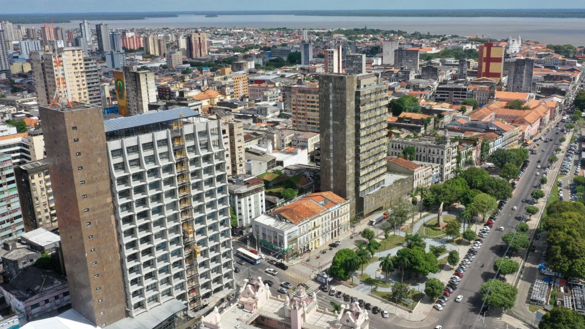 A drone view shows a hotel under construction ahead of the COP30 climate summit, Belem, Brazil, July 16, 2025. (Reuters Photo)