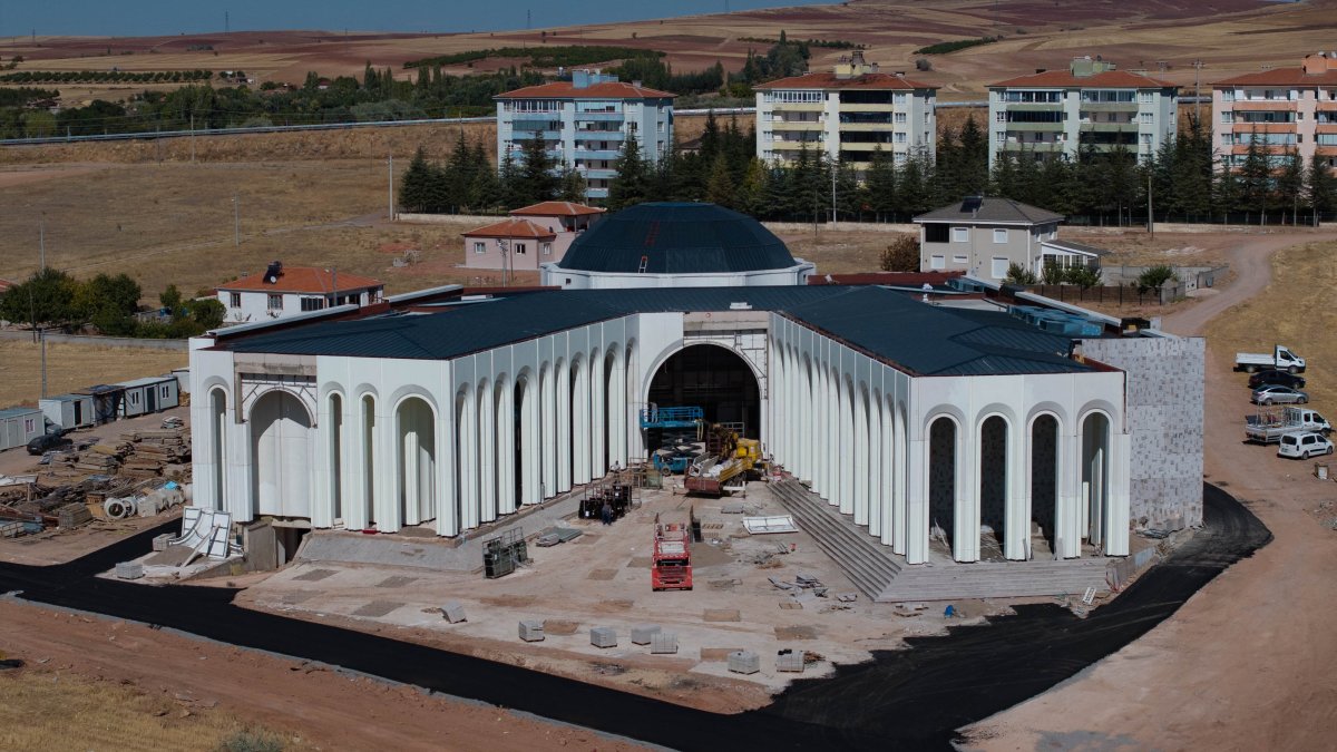A view of the cemevi complex under construction, in Hacıbektaş, Nevşehir, central Türkiye, Oct. 6, 2025. (AA Photo)