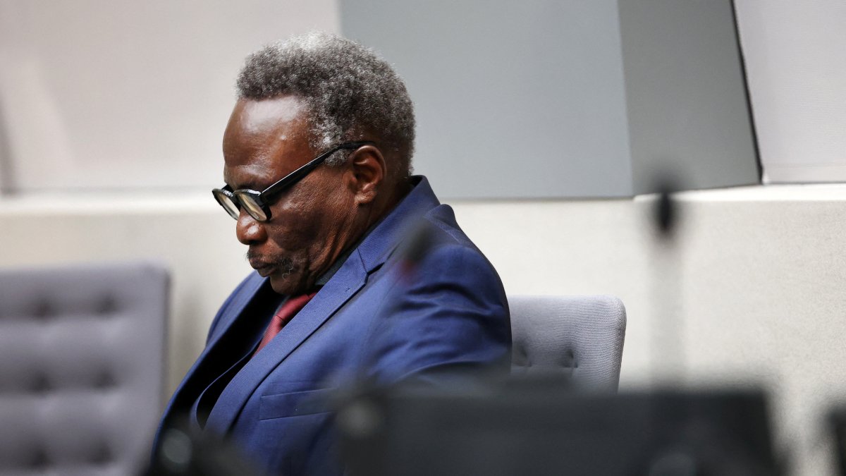 Ali Muhammad Ali Abd-Al-Rahman, suspected by the prosecution of 31 counts of war crimes and crimes against humanity allegedly committed in Sudan&#039;s Darfur region, attends the hearing where the judgment in his trial is delivered at the International Criminal Court (ICC) in The Hague, Netherlands, Oct. 6, 2025. (Reuters Photo)