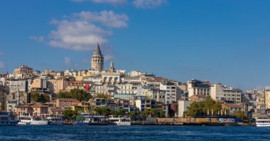 View of the Bosporus and Golden Horn coastline along the Black Sea with ships crossing the strait, Istanbul, Türkiye, Sept. 9, 2025. (Shutterstock Photo)