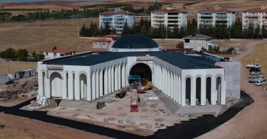 A view of the cemevi complex under construction, in Hacıbektaş, Nevşehir, central Türkiye, Oct. 6, 2025. (AA Photo)