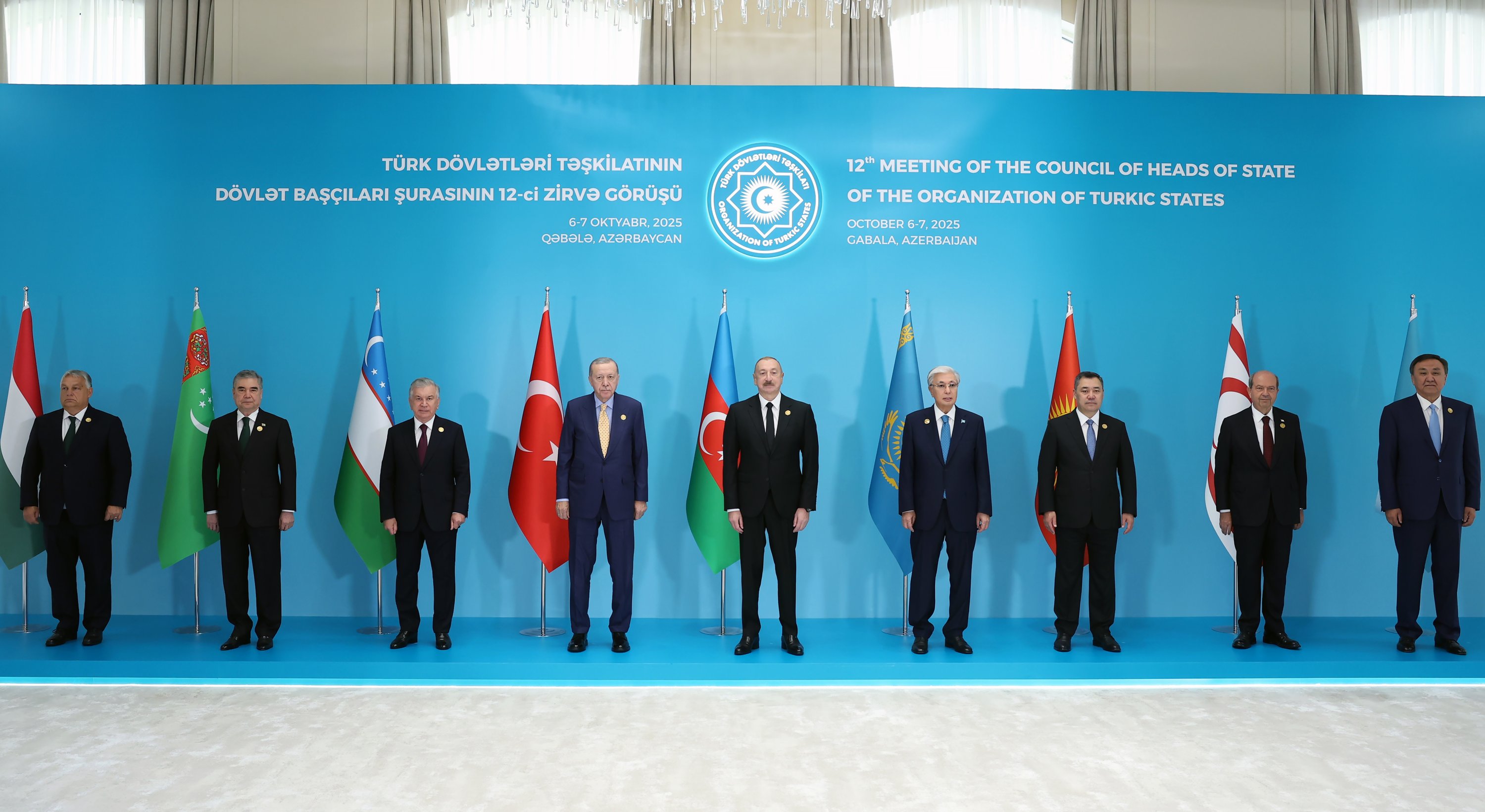 Predsednik Erdoğan na vrhu Organizacije turških držav v Azerbajdžanu