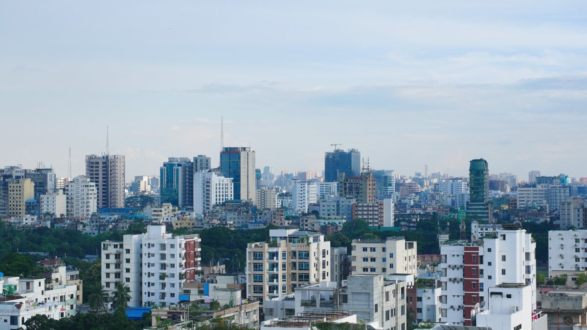 Residential and financial buildings are seen in Dhaka, Bangladesh, in this undated photo. (Shutterstock Photo)
