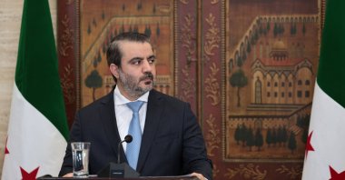 Syria&#039;s Foreign Minister Asaad al-Shaibani attends a news conference in Damascus, Syria, Sept. 16, 2025. (EPA File Photo)