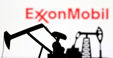 The ExxonMobil logo is seen in this illustration taken Oct. 6, 2023. (Reuters Photo)