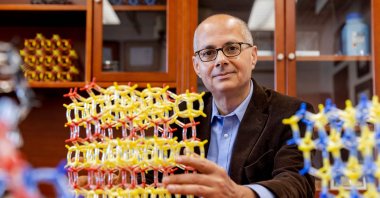 This handout photo taken on Sept. 30, 2022 and released on Oct. 8, 2025 by the University of California in Berkeley, U.S., shows U.S.-Palestinian chemist Omar Yaghi posing for a photo at the university in Berkeley. (AFP Photo)