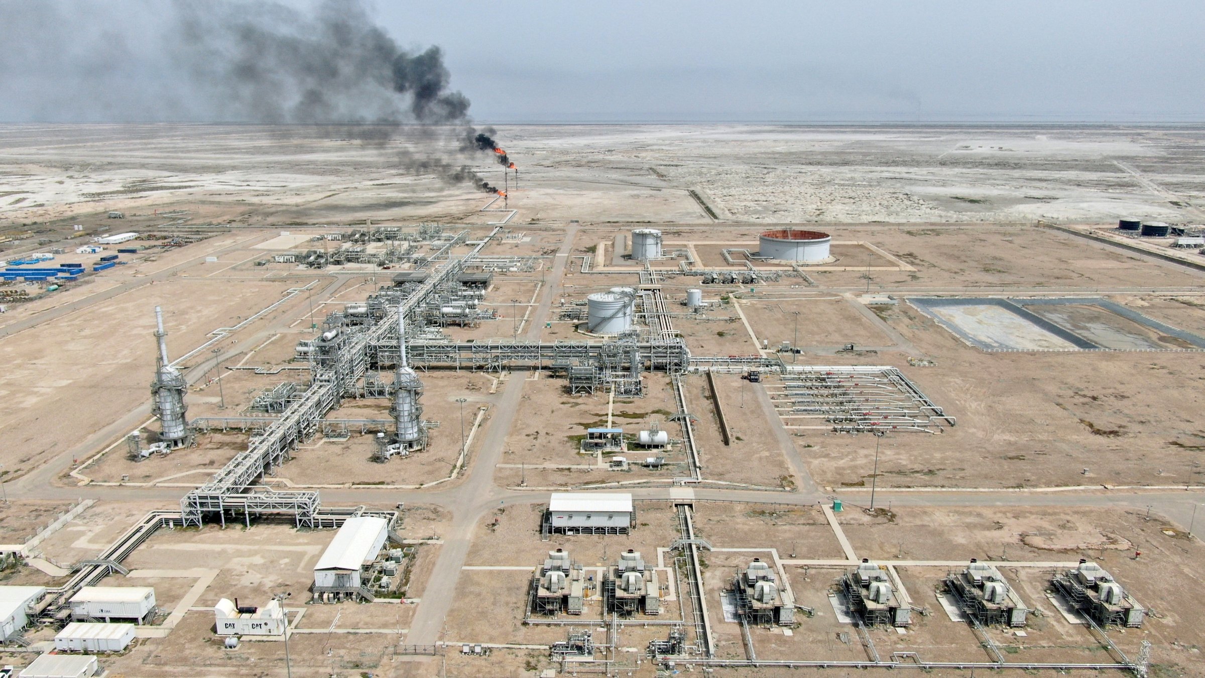 A view shows Iraq&#039;s Majnoon oilfield near Basra, Iraq, March 31, 2021. (Reuters Photo)