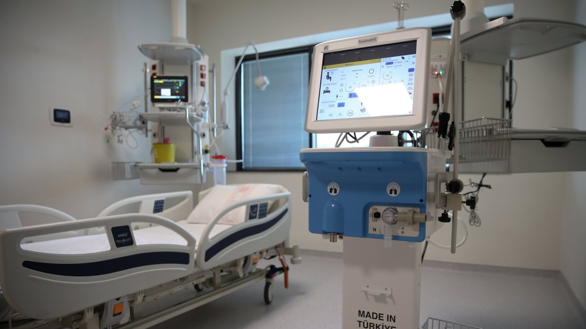 A patient room at the Başakşehir City Hospital, a newly opened massive 2,682-bed hospital in Istanbul, May 27, 2020. (AA File Photo)