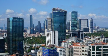 An aerial view shows the financial district of Istanbul, Türkiye, Feb. 9, 2019. (Shutterstock Photo)