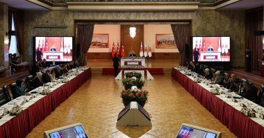 A view of the National Solidarity, Brotherhood and Democracy Committee during its 14th session, Ankara, Türkiye, Oct. 8, 2025. (DHA Photo)