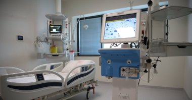 A patient room at the Başakşehir City Hospital, a newly opened massive 2,682-bed hospital in Istanbul, May 27, 2020. (AA File Photo)