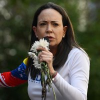 Maria Corina Machado addresses supporters during a protest called by the opposition on the eve of the presidential inauguration, in Caracas, Jan. 9, 2025. (AFP Photo)