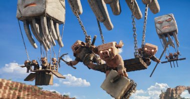 This image released by Warner Bros. Pictures shows a scene from &quot;A Minecraft Movie.&quot; (AP Photo)