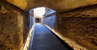 The &quot;Passageway of Emperor Commodus&quot; (&quot;Passaggio di Commodo&quot;) is seen at the Colosseum Archaeological Park in Rome, Italy, Oct. 7, 2025. (EPA Photo)