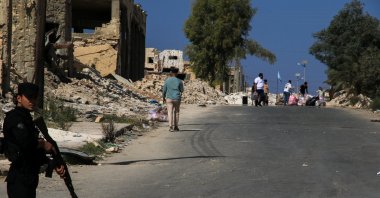 Syrian security forces are seen in Aleppo province, Syria, Oct. 8, 2025 (AA Photo)